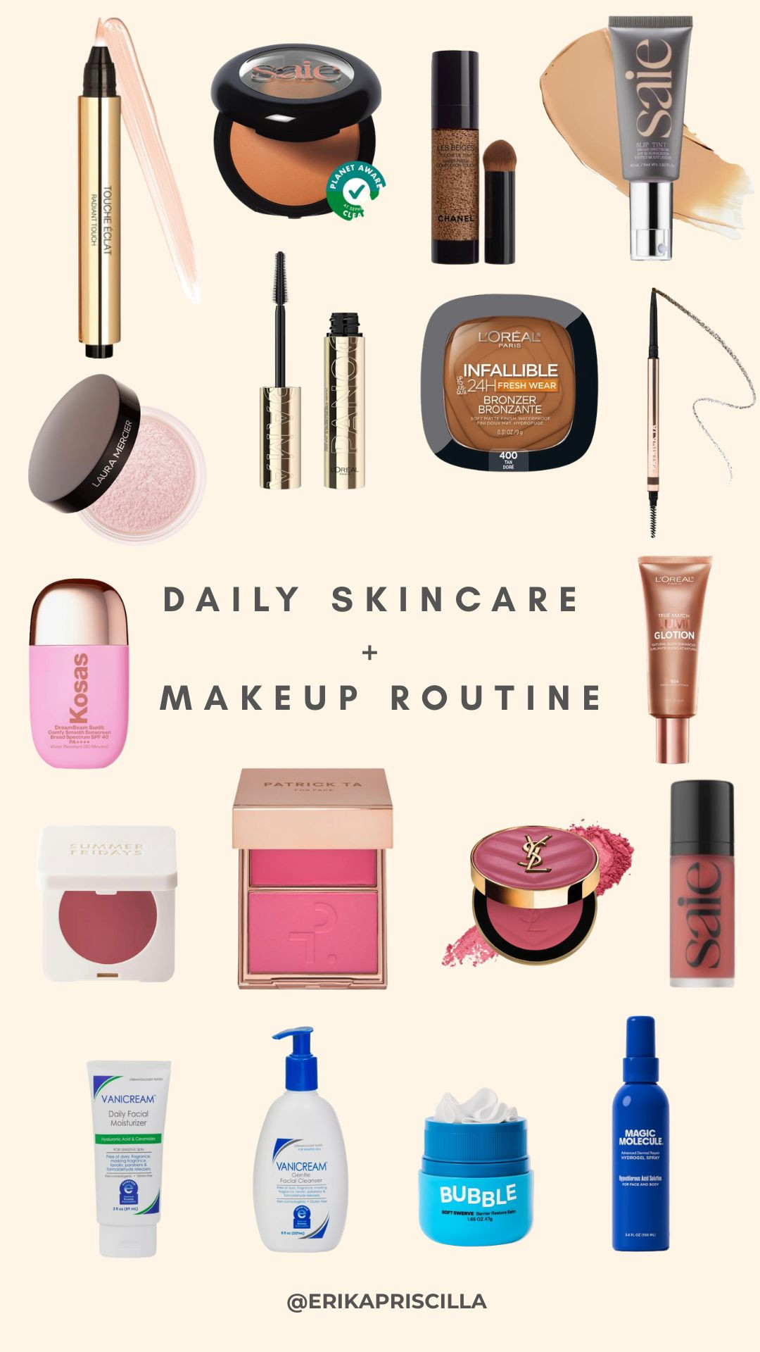 daily skincare + makeup routine💖 

 