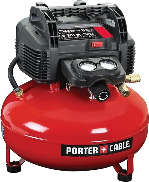 PORTER-CABLE Air Compressor, 6-Gallon, Pancake, Oil-Free (C2002-ECOM) | Amazon (US)