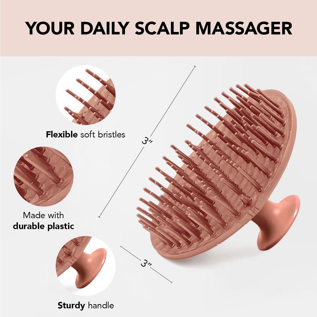 Kitsch Hair Scalp Massager Hair Growth, Shampoo Brush - Scalp Scrubber & Hair Massager for All Ha... | Amazon (US)