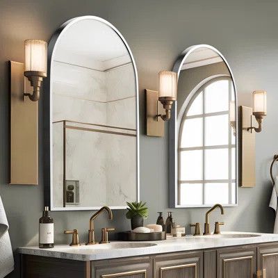 Vercher Metal Arched Bathroom/Vanity Mirrors | Wayfair North America