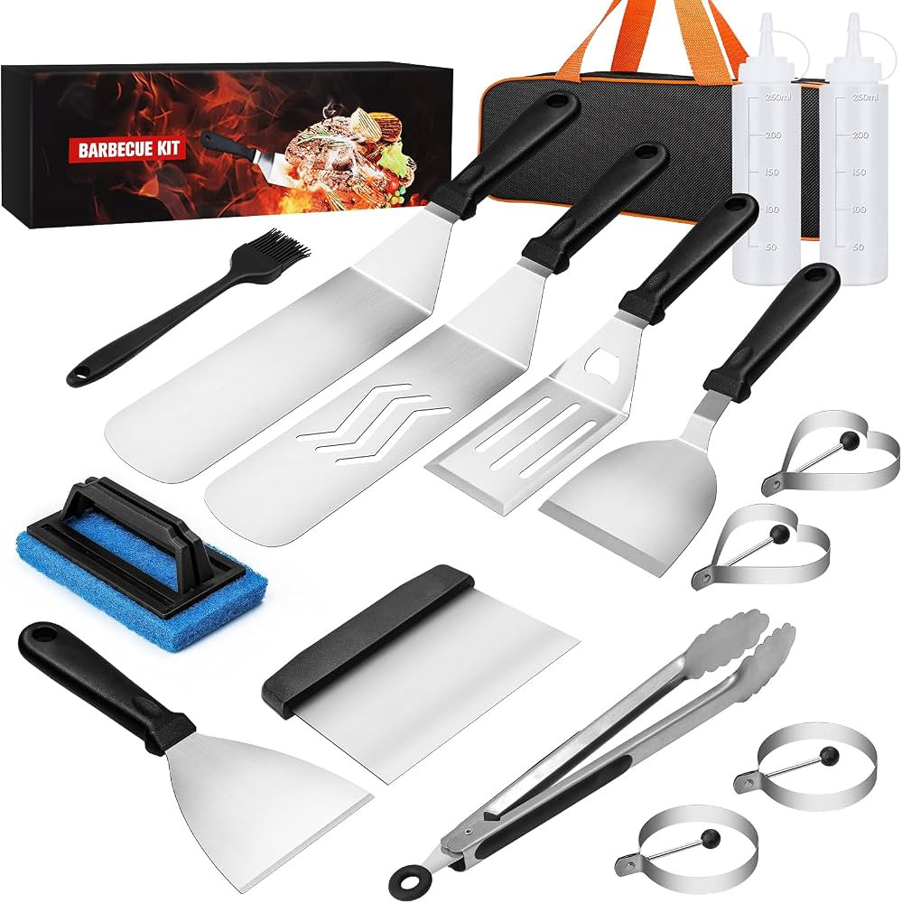 Blackstone Griddle Accessories Kit,16pcs Flat Top Grill Accessories Set for Blackstone and Camp C... | Amazon (US)