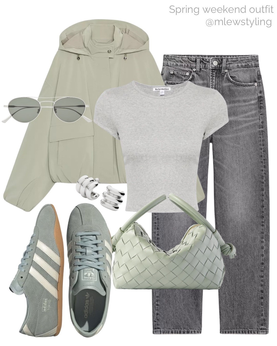 Spring weekend outfit with a hooded jacket 🌿

Tags: new in Zara waterproof coat, reformation grey T-shirt, grey mom jeans, bottega veneta mint leather bag, green adidas sneakers, ysl sunglasses, capsule wardrobe, neutral aesthetic 

#LTKootd #LTKgrwm #LTKSeasonal