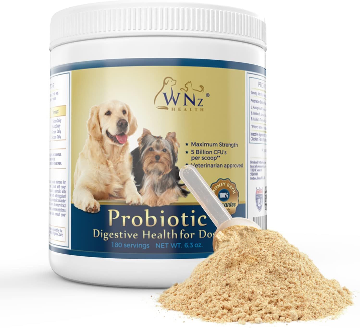 Probiotics for Dogs Digestive Health (Chicken & Bacon) - Dog Probiotic Powder Relieve Diarrhea, C... | Amazon (US)