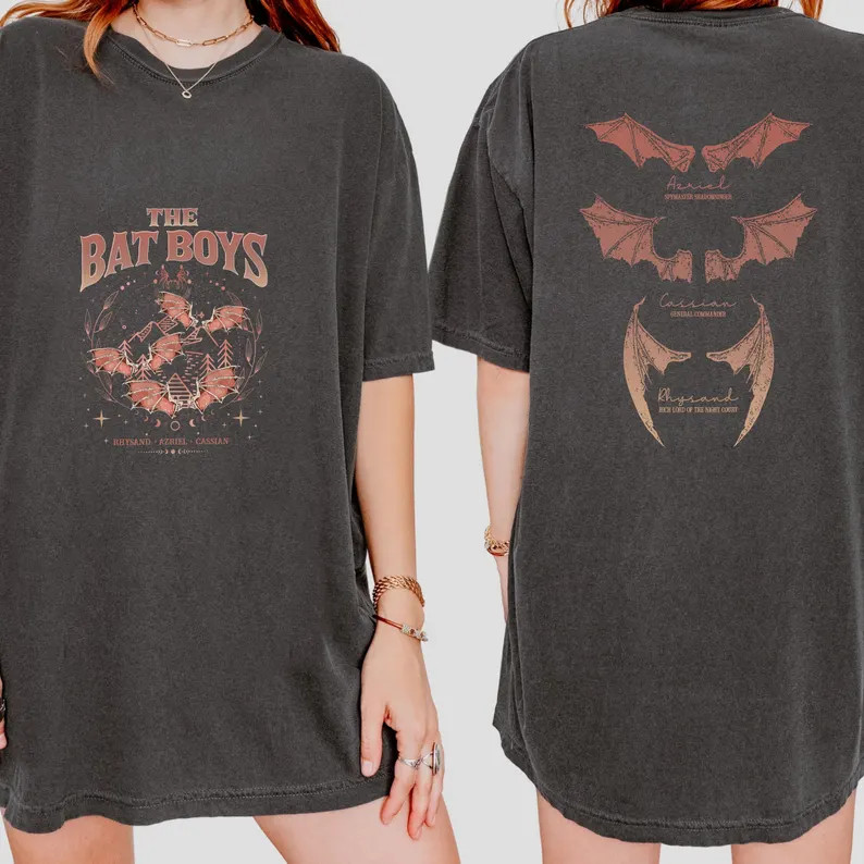 Comfort Colors the Bat Boys Shirt, Vintage Acotar Bookish T-shirt, Bat Boys Wings Tee, A Court of... | Etsy (US)