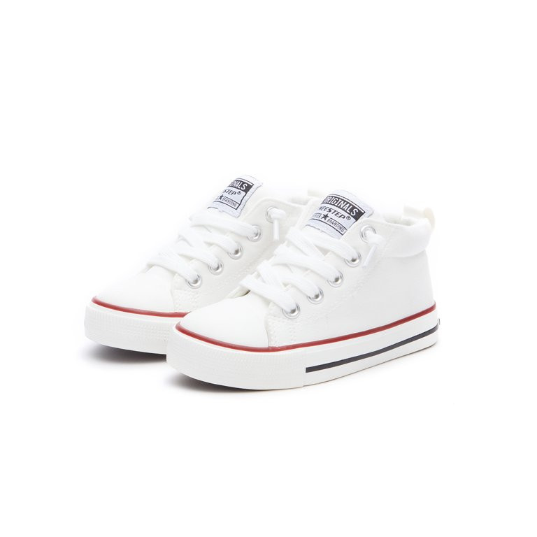 Weestep Toddler Little Kid Boys and Girls Slip On Mid Top Sneakers(11 Little Kid, White) - Walmar... | Walmart (US)