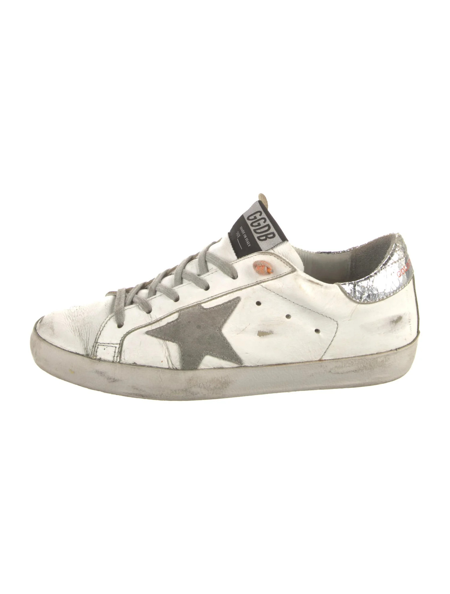 Leather Distressed Accents Sneakers | The RealReal