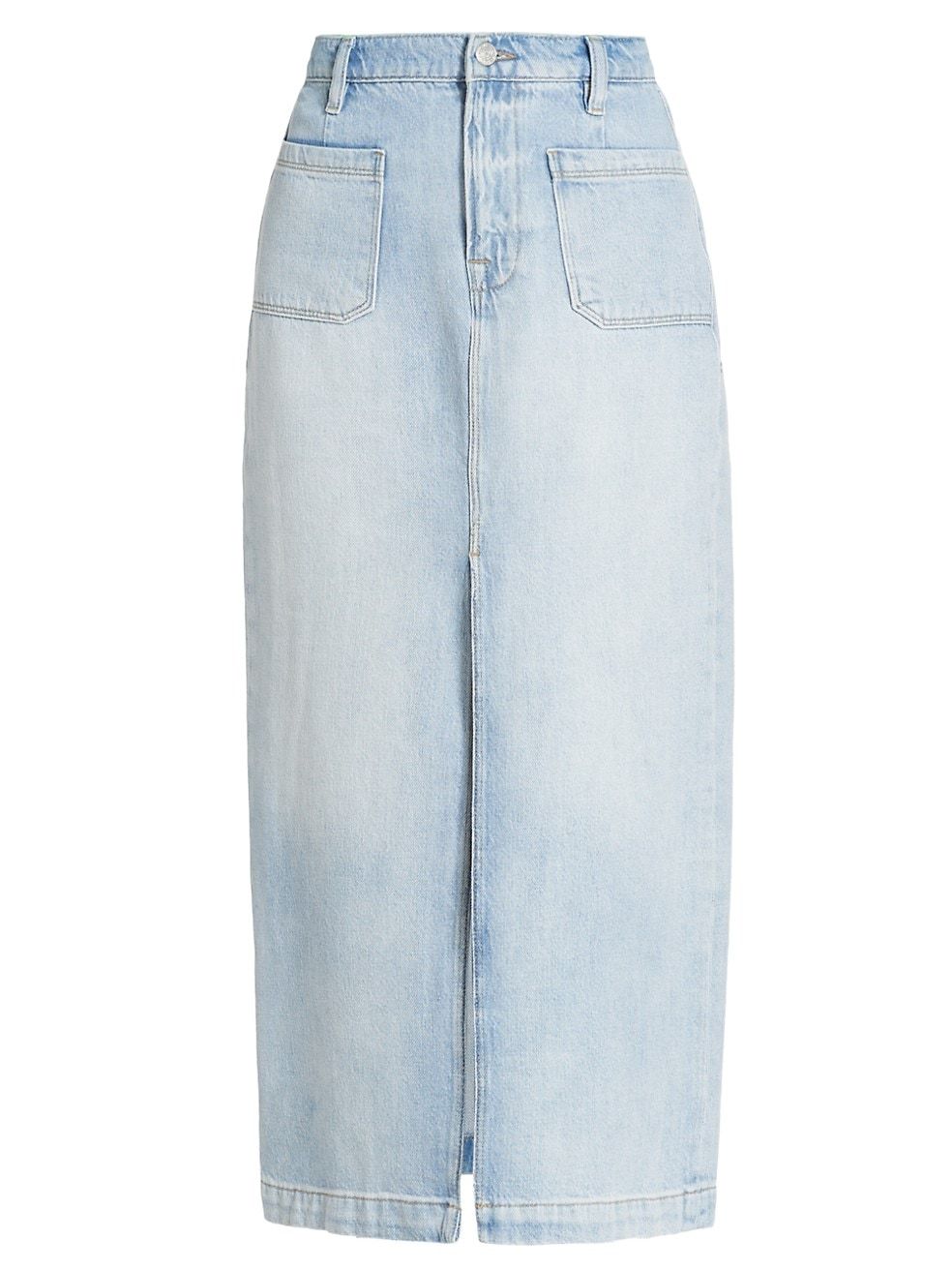 Frame Le Bardot Denim Midi-Skirt | Saks Fifth Avenue