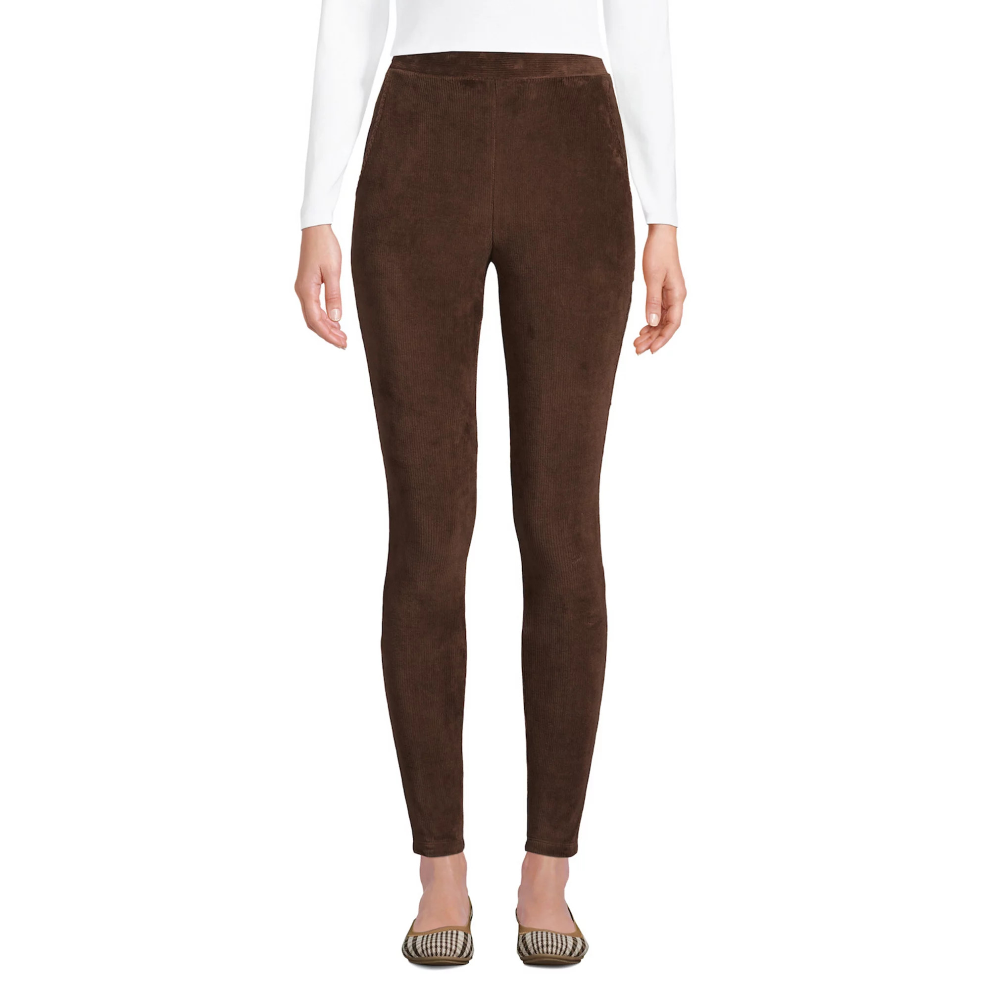 Women's Lands' End Sport High-Rise Corduroy Leggings | Kohl's