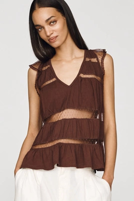 Cotton Spliced Hem Tee | Anthropologie (US)