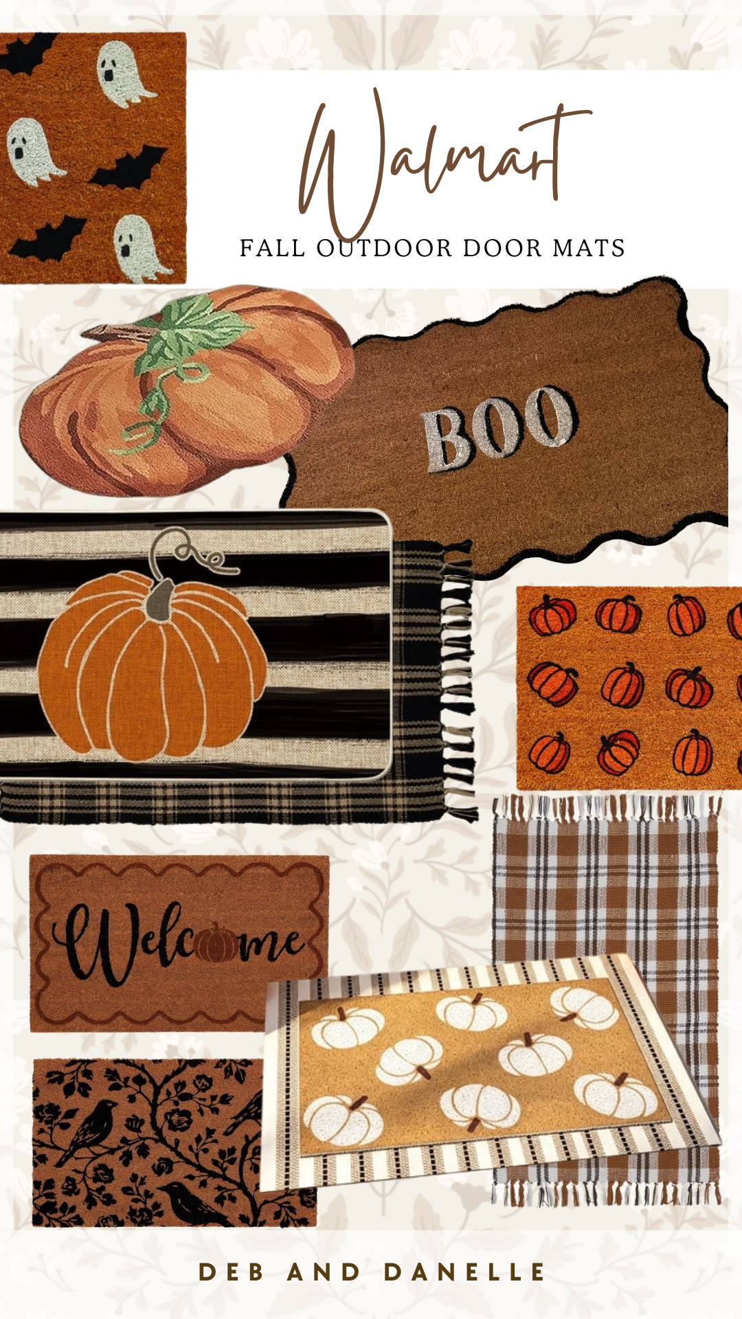 These outdoor doormats from Walmart are the perfect addition to your front porch space to dress up your home for Fall.  

 #LTKSeasonal #LTKHome