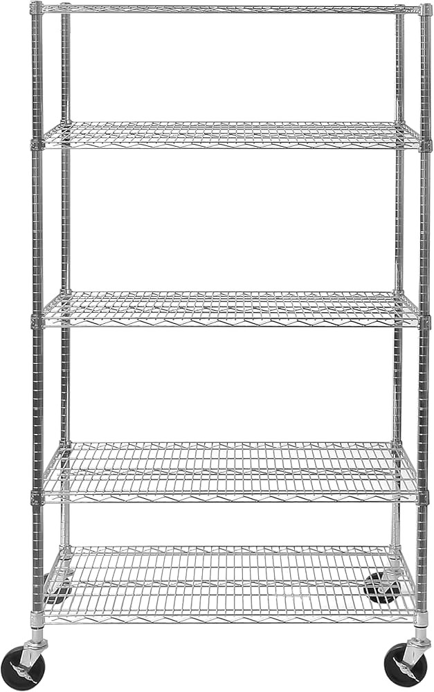 Seville Classics UltraDurable Heavy Duty NSF Solid Steel Wire Rack Storage Unit Organizer for Gar... | Amazon (US)