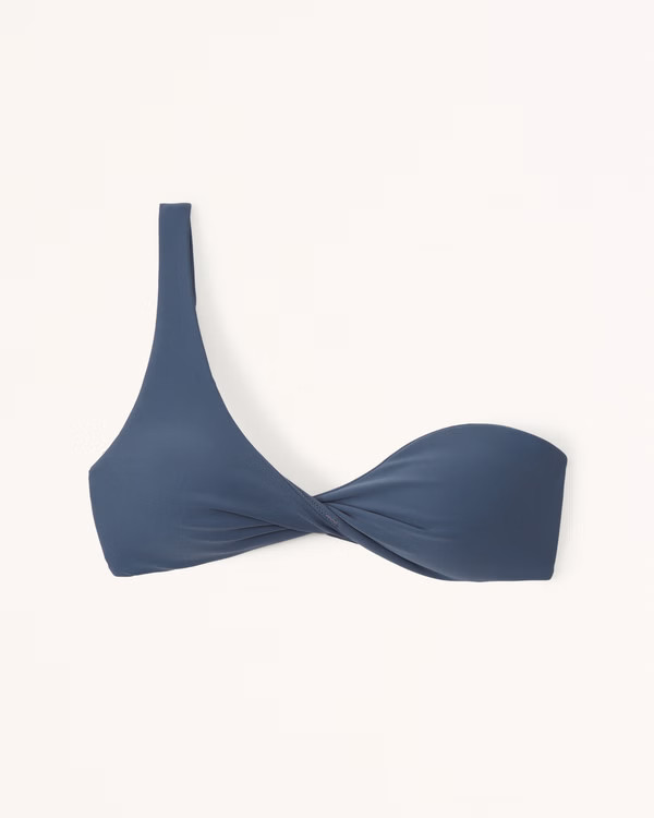 Women's Twist One-Shoulder Bralette Swim Top | Women's Swimwear | Abercrombie.com | Abercrombie & Fitch (US)