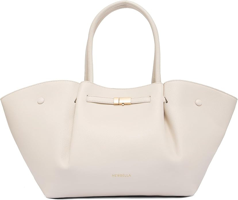 Women's Vegan Leather Tote Bag,15L Large Capacity Bag, Vintage Hobo Shoulder Purse with Top Handl... | Amazon (US)