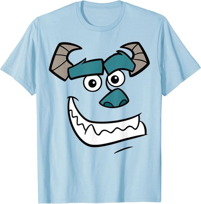 Disney Monsters Inc. Sulley Face Halloween T-Shirt | Amazon (US)