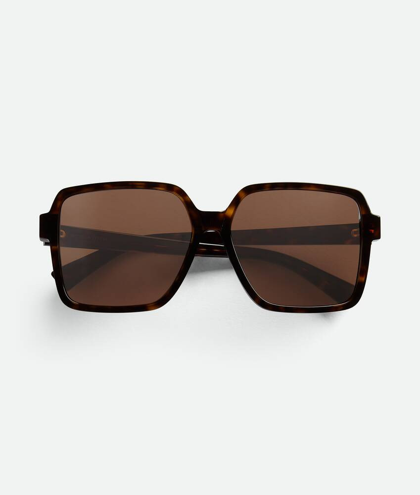 Soft Square Sunglasses in Havana/brown | Bottega Veneta US | Bottega Veneta