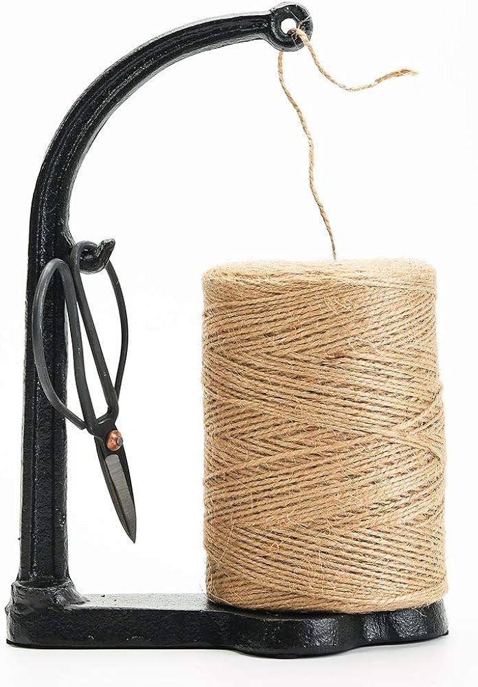 Sungmor Cast Iron Garden Twine Holder Set - 1300ft. Natural Jute Twine String & Rope Rack & Sciss... | Amazon (US)