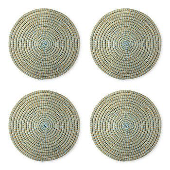 Outdoor Oasis Set Of Rattan 4-pc. Placemat | JCPenney