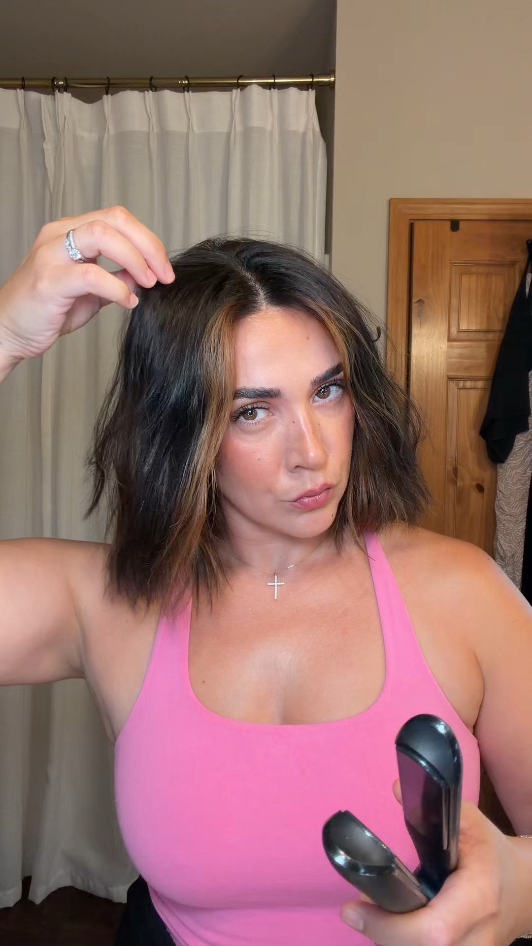 My new curl technique with a straightener. My top is a size M! Double lined and decent support!

#LTKootd #LTKfitnessgoals #LTKmorningroutine