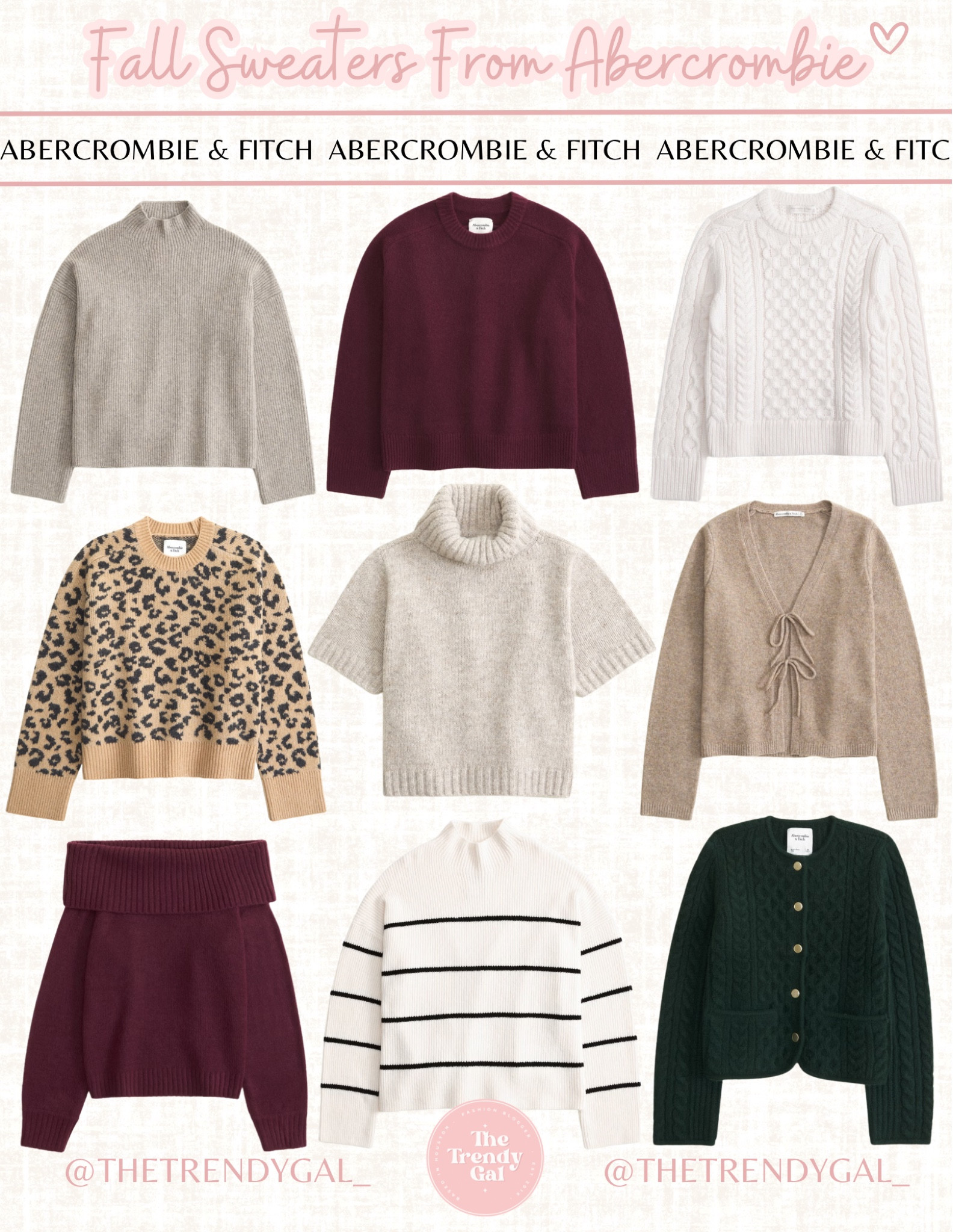 Fall Sweaters from Abercrombie!

#LTKStyleTip #LTKBeauty #LTKSeasonal