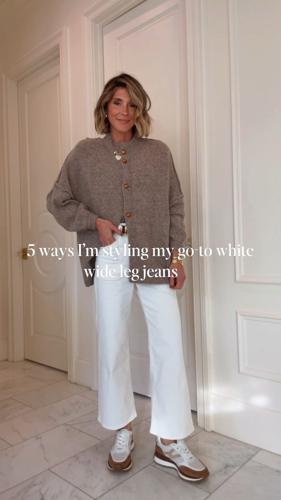 Styling these white jeans a few different ways for spring. 