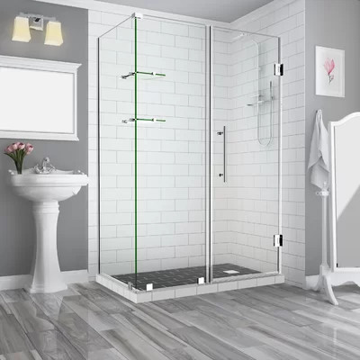 Bromley GS 60" x 72" Rectangle Hinged Shower Enclosure | Wayfair North America