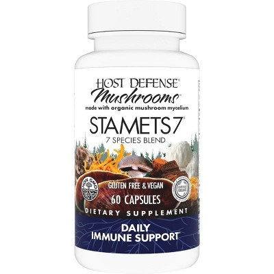 Host Defense Stamets 7 - 7 Species Blend for Immune Support - 60 Capsules (30 Servings) | Target