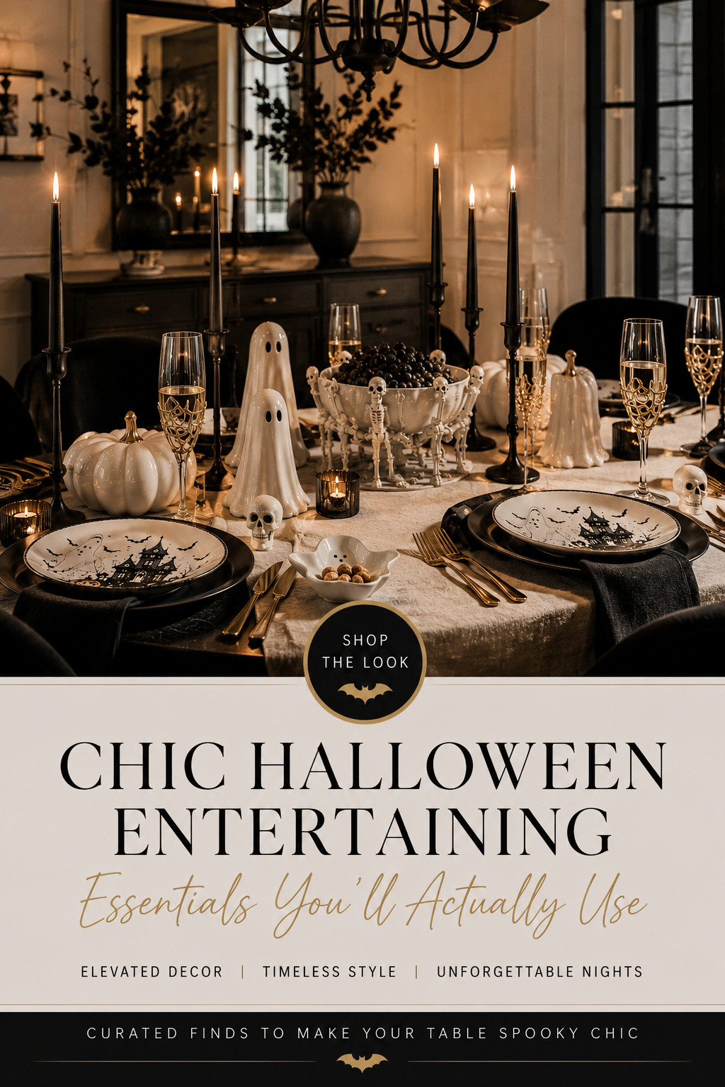 Hosting season is here, and these are the Halloween entertaining pieces I'd actually buy. 🖤 From elevated ghost accents and designer-inspired tableware to chic serving pieces and candlelight, these finds make your Halloween table feel effortlessly luxurious. Everything is linked in my LTK before the best pieces sell out. 👻✨ 

 #LTKSeasonal #LTKHome