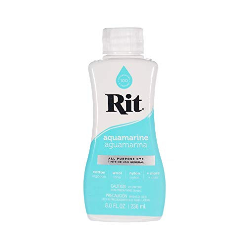 Rit Dye – 8 Oz. Liquid Fabric Dye for Clothing, Décor, and Crafts – Aquamarine with Color Fixative | Amazon (US)