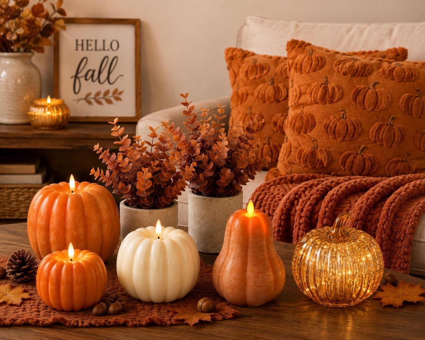 Fall is calling and these Amazon finds are giving me all the cozy vibes. 🍂I love mixing warm rust tones, soft textures, pumpkins and a little glow to make the house feel like fall without going overboard.

Everything is linked in my LTK!#FallDecor #AmazonHome #AmazonFinds #CozyHome #FallHomeDecor

#LTKHome #LTKSeasonal #LTKSeasonal