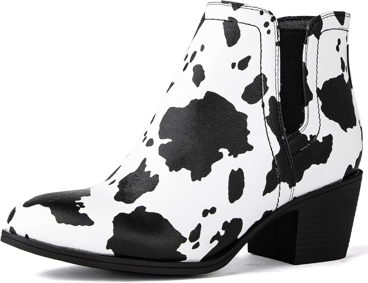 GLOBALWIN Women's Pull On Ankle Boots The Western Cowboy Cowgirl Boots | Amazon (US)