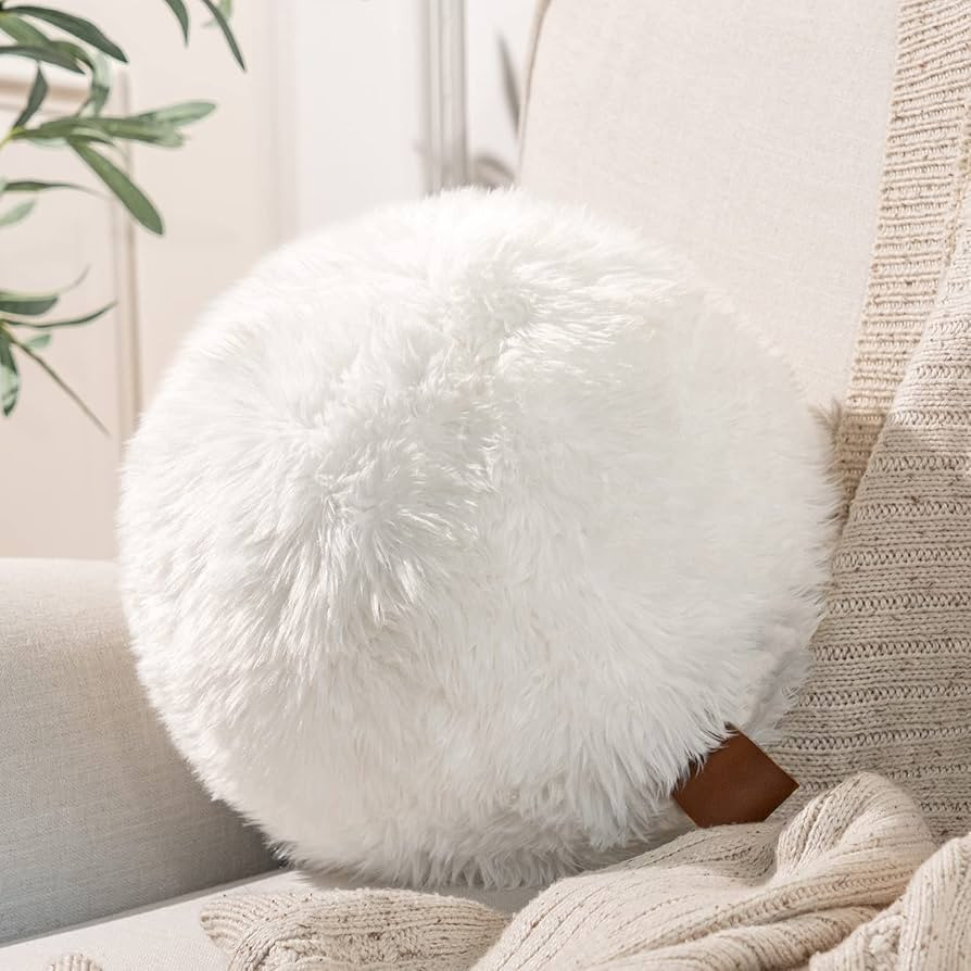 Ashler Plush Ball Throw Pillow and Cushion for sofa, Cute Style Round Pillow with Handle, Super S... | Amazon (US)