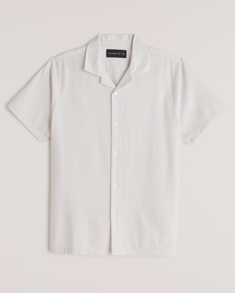 Short-Sleeve Button-Up Shirt | Abercrombie & Fitch (US)