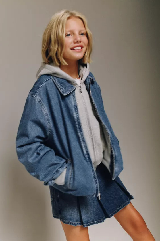 DENIM BOMBER JACKET | Zara US