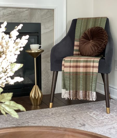 Fall throws and cushions. Drink table  

#LTKhome #LTKSeasonal