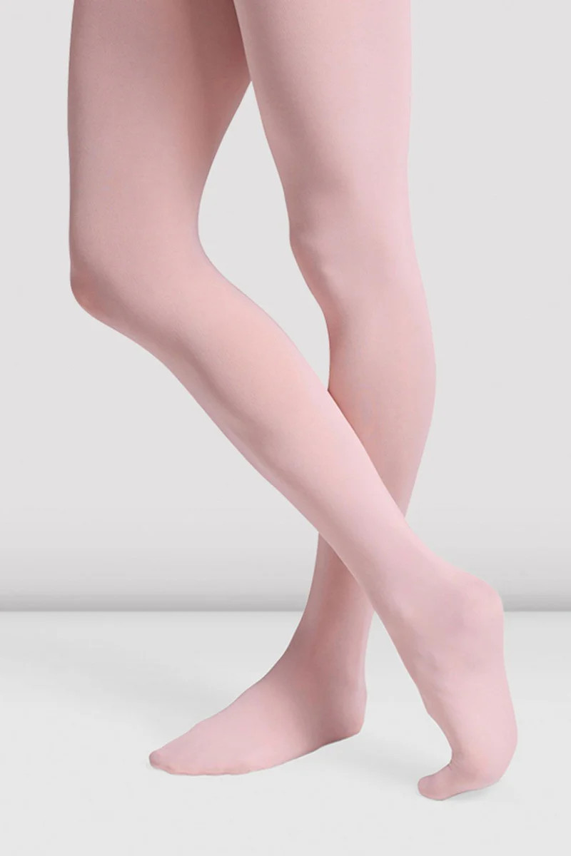 Girls Footed Tights, Light Pink | Bloch UK, US & EU