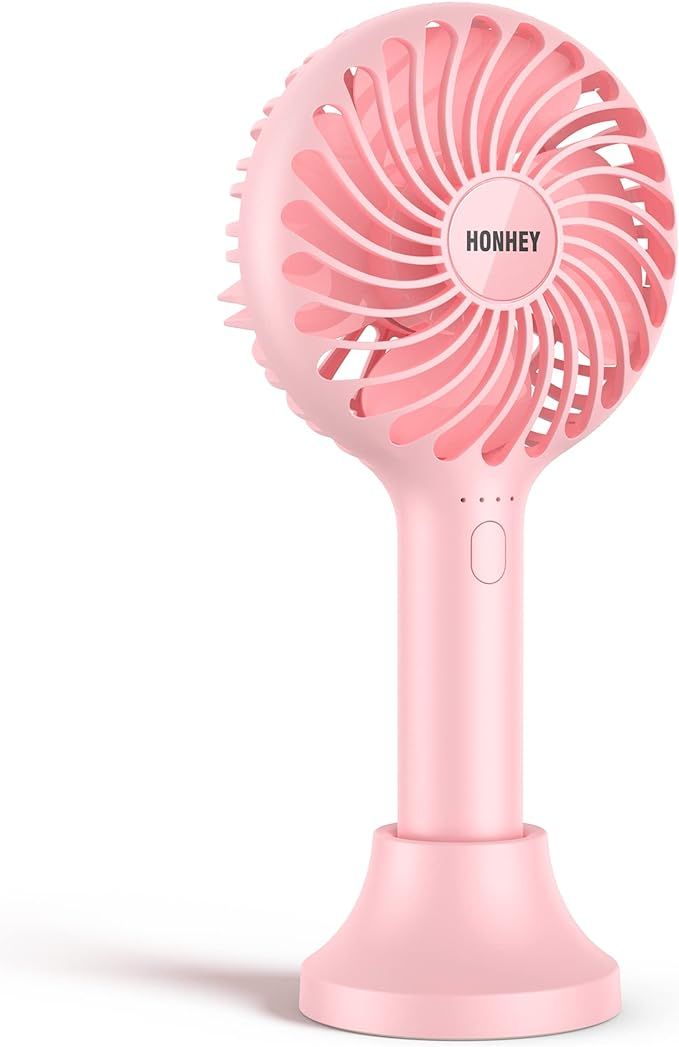 HonHey Handheld Fan Portable, Mini Hand Held Fan with USB Rechargeable Battery, 4 Speed Personal ... | Amazon (US)