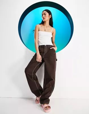 ASOS DESIGN Circular Design cargo pants in chocolate | ASOS (Global)