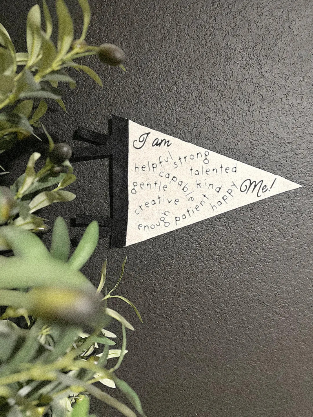 Affirmations Pennant Flag/ Home Decor / Kid Decor /felt Flag/ Nursery/ Playroom / Office / Home D... | Etsy (US)