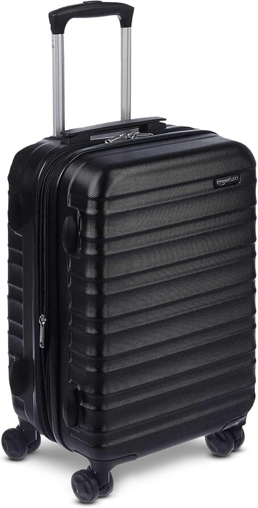 Amazon Basics 21" Hardside Carry-On Luggage, Hardshell Suitcase With Wheels, Expandable For Up to... | Amazon (US)