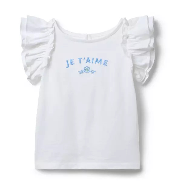 Je T'aime Ruffle Sleeve Tee | Janie and Jack