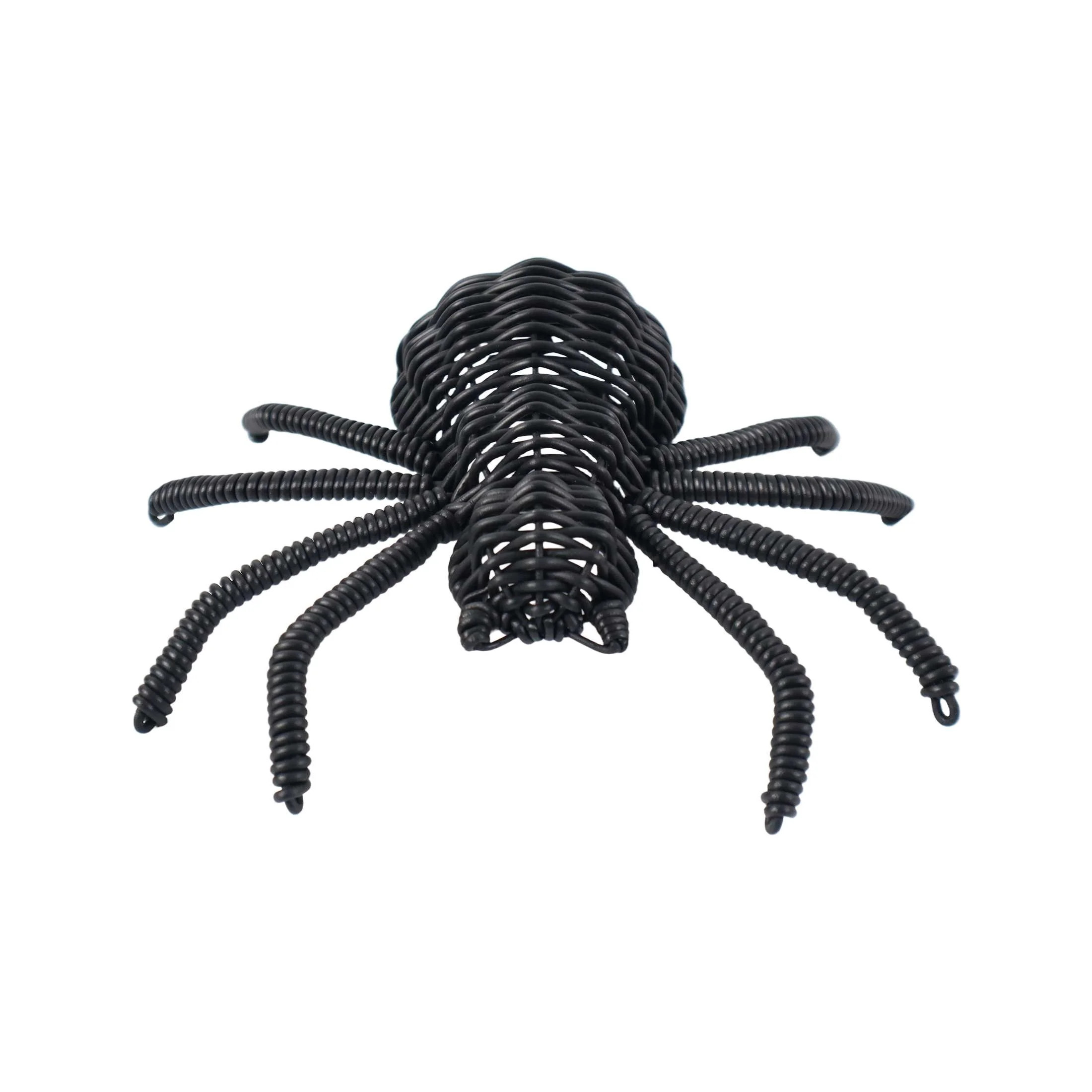 Woven Spider Decoration, Black, 8" x 7", Halloween by Way To Celebrate - Walmart.com | Walmart (US)
