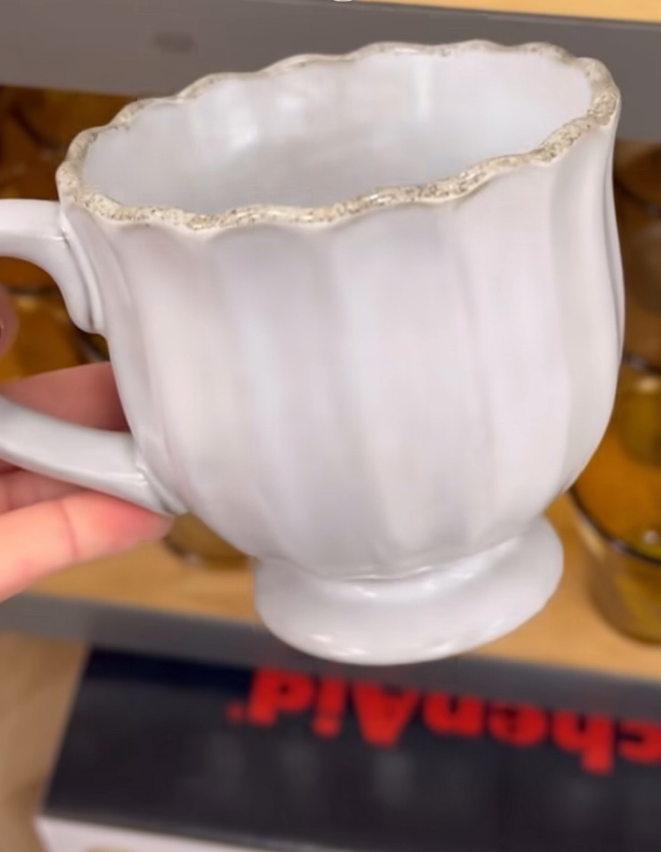 The prettiest scalloped mug for only $5.99

#LTKStyleTip #LTKSeasonal #LTKHome