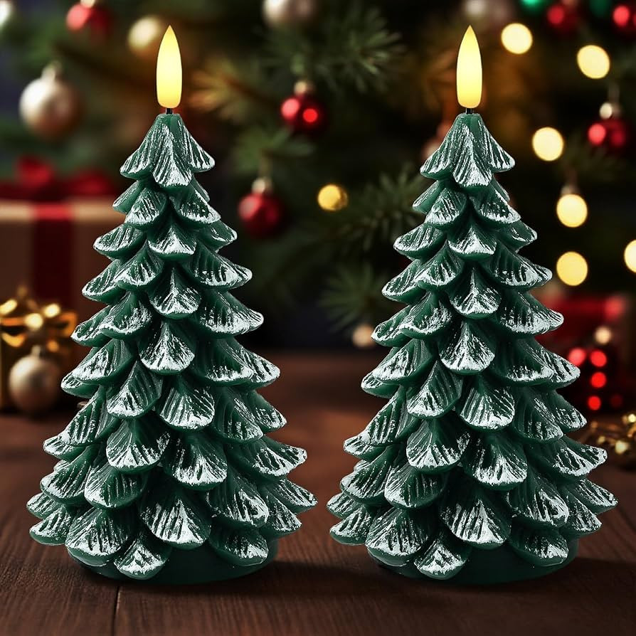 Christmas Decorations Indoor, Christmas Decor - Christmas Tree Candles Battery Operated, Flameles... | Amazon (US)