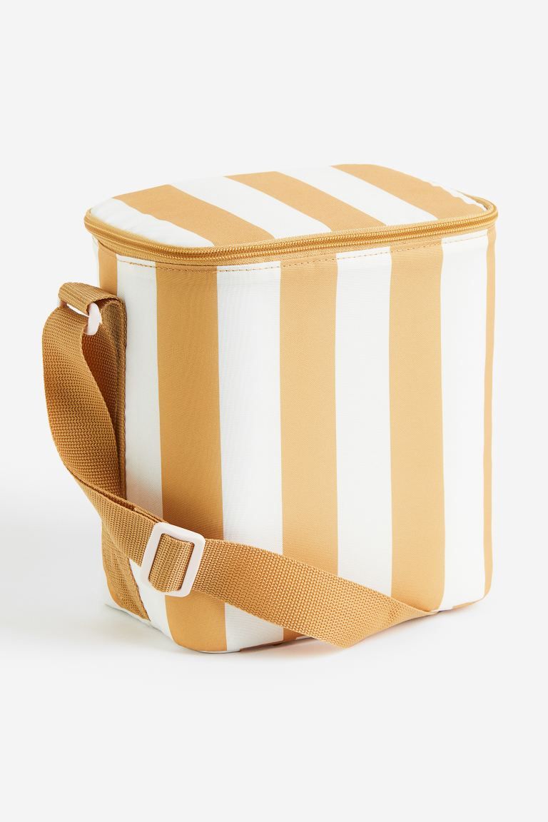 Cooler Bag with Shoulder Strap - Yellow/striped - Home All | H&M US | H&M (US + CA)
