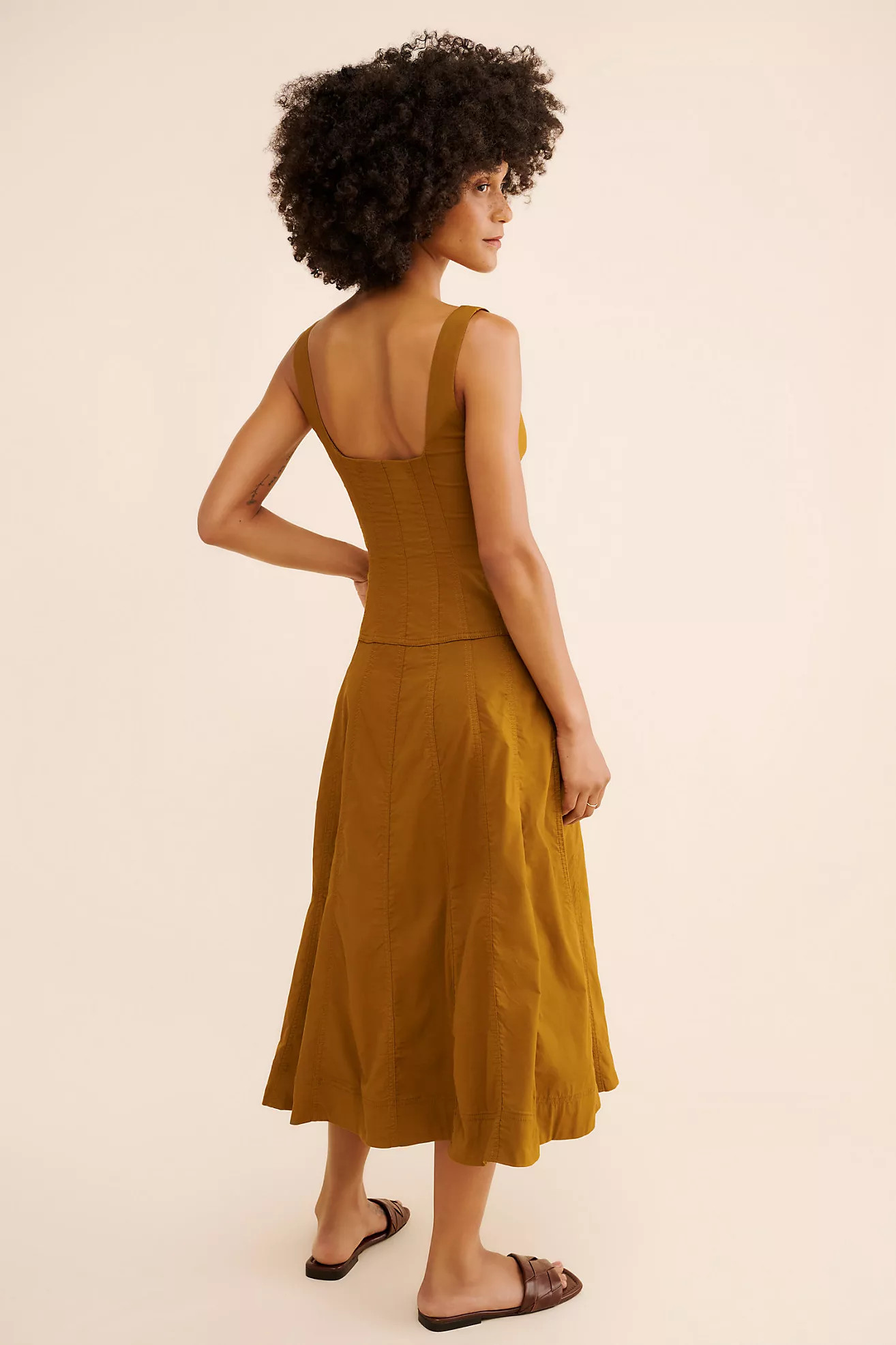 Sleeveless Zip-Front Belted Midi Dress | Anthropologie (US)