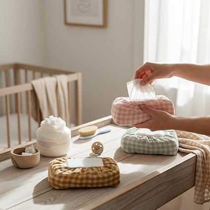 Baby Wipes Cover – Universal Size, One Size Fits All Wipes Packages | Muslin Cotton Tissue Cove... | Amazon (US)