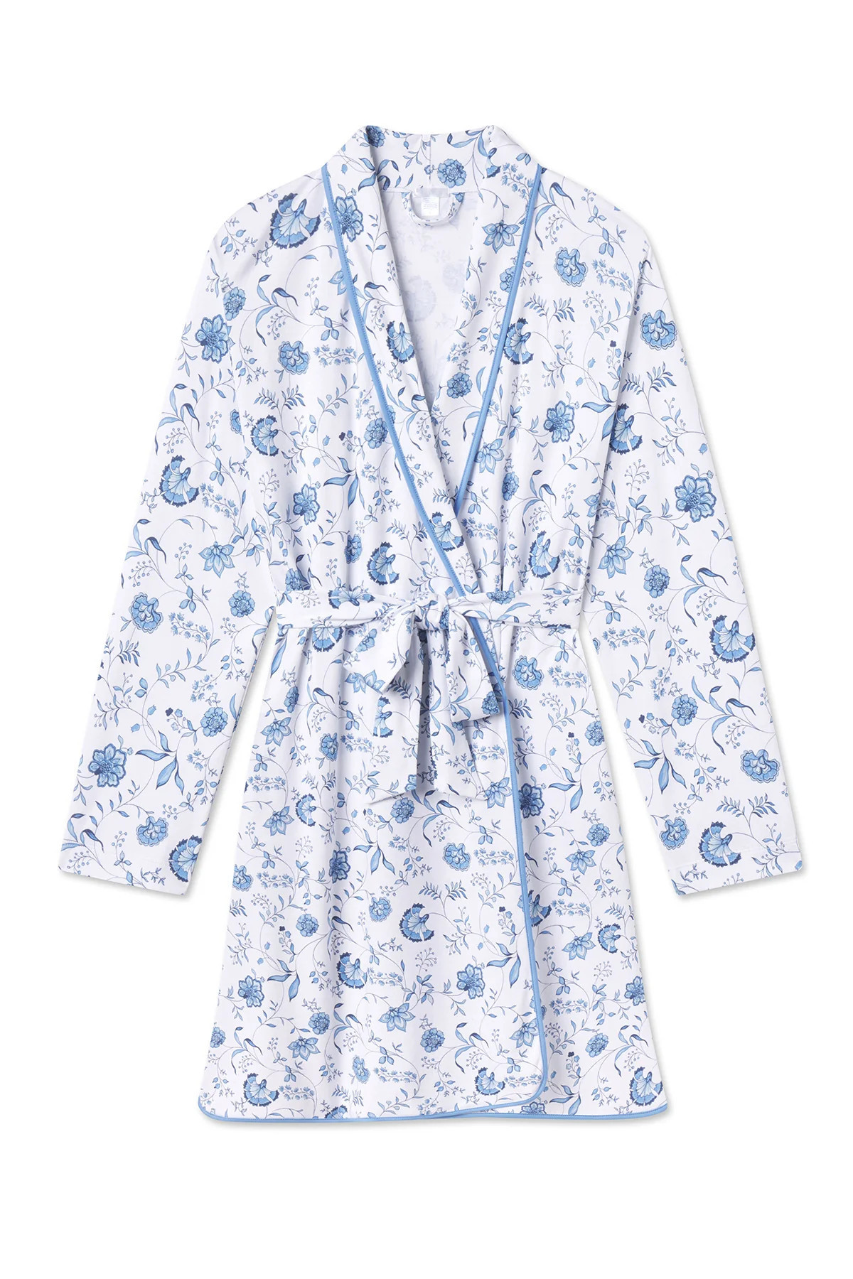 Pima Robe in Bellflower Vines | Lake Pajamas