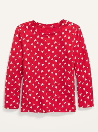 Printed Long-Sleeve T-Shirt for Toddler Girls | Old Navy (US)