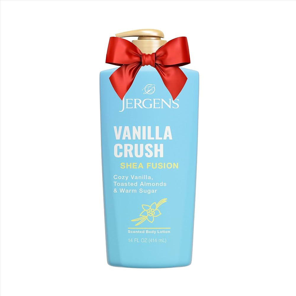 Jergens Shea Fusion Vanilla Crush Body Lotion, Moisturizer with Shea Butter & Vitamin E, 14 Fl Oz | Amazon (US)