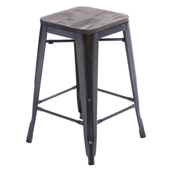 Tabouret Vintage Wood Seat Counter Stools (Set of 2) | Bed Bath & Beyond